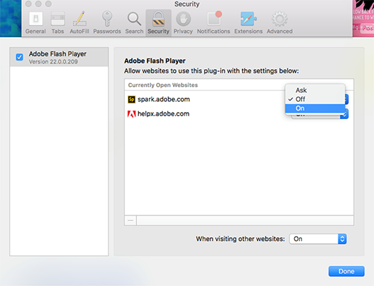 Adobe flash for mac safari